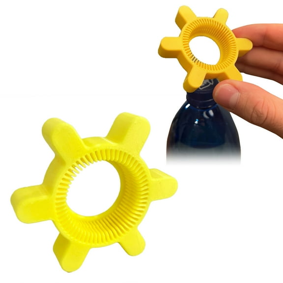 6PCS Round Bottle Cap Opener Easy Grip Plastic Cap Remover for Standard 2.94cm Diameter Bottle Caps Effortless Opening Tool for Beverages Water Soda Juices