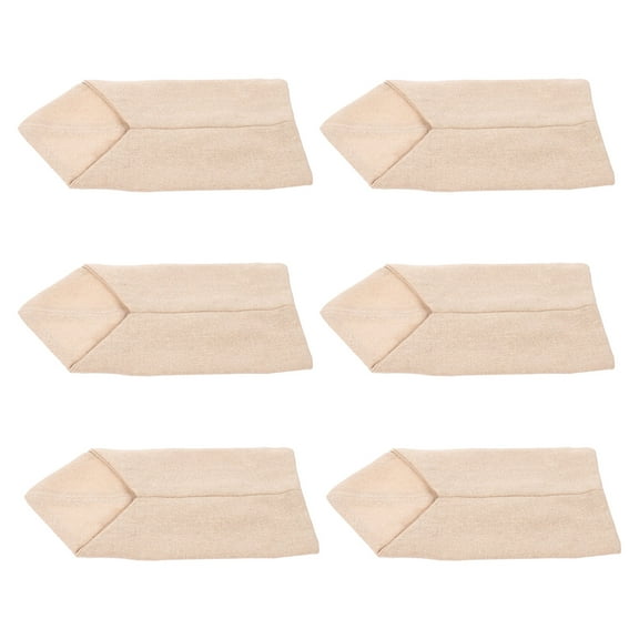 6PCS Rustic Silverware Bags Set Burlap Cutlery Pouches Utensil Sleeves Holiday Table Decor Wedding Party Flatware Holders