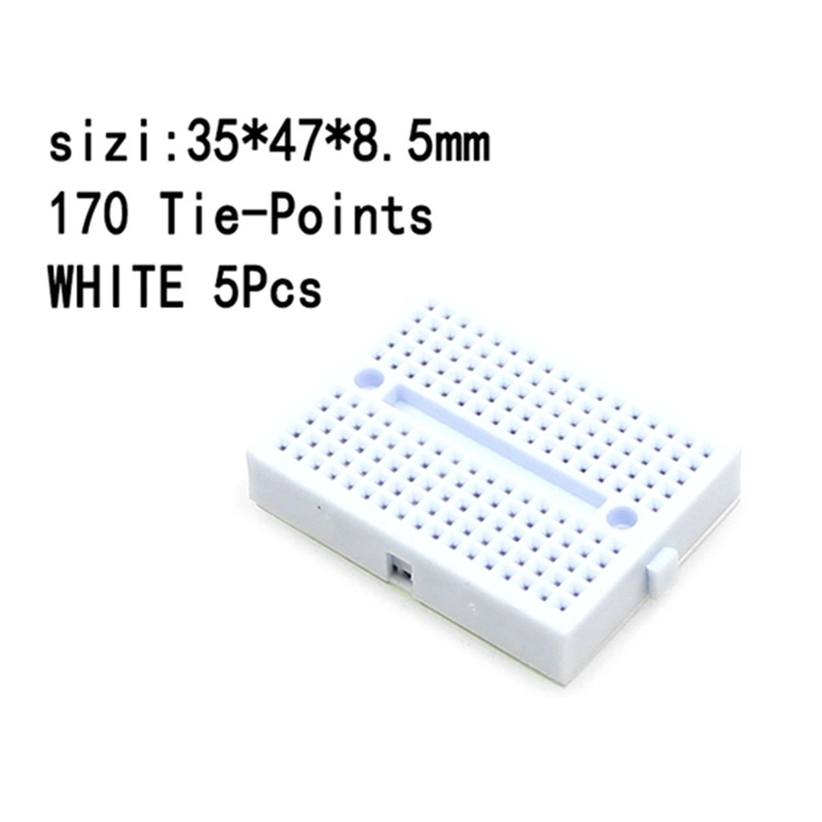 6PCS SYB-170 Mini Breadboard 170 Tie-points DIY Kit for Arduino Projects