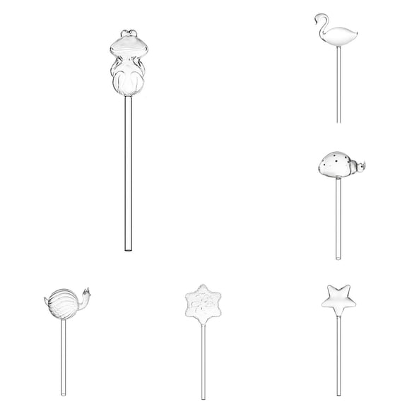 6PCS Self Watering Globes - Glass Watering Bulbs for Indoor Plants, Automatic Watering Devices for Pots, Rainbow Planter Insert for Vacation & Daily Use