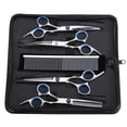 thumbnail image 1 of 6.6"Professional Pet Dog Grooming Scissors Set Straight&Curved&Thinning Shears Kit, 1 of 5