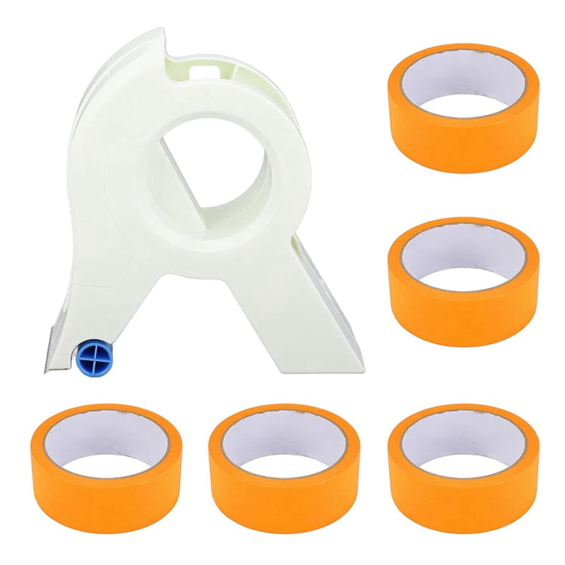 6PCS Set Masking Paint Tape Applicator, Painters Applicator Tool with 5 Rolls Trim and Dispenser