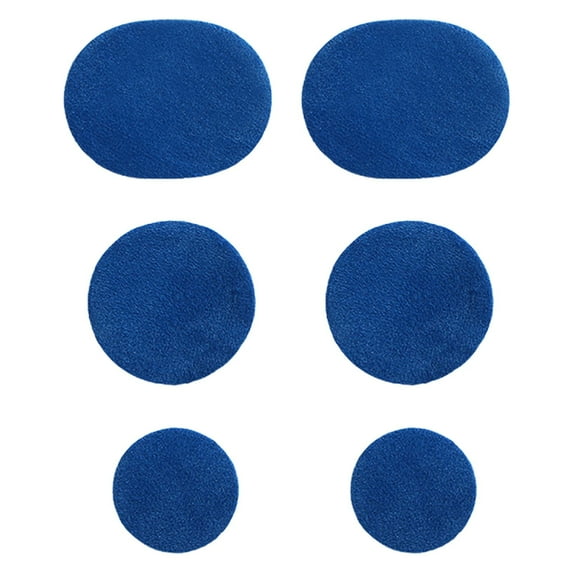 6PCS Shoe Patches for Holes, Shoe Heel Repair Patches,Round Form Shoe Repair Sticker Patches Shoe Prevention Toe Self-Adhesive Shoe Repair Kits Tape Pads for Sneakers Mesh Shoes(Blue)