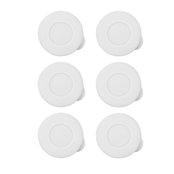 6PCS Silicone Milk Bottle Replacement Caps Glass Bottle Sealing Lid for Leakproof Sealing and Freshness Preservation