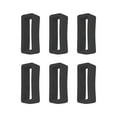 thumbnail image 1 of 6PCS Silicone Watch Strap Loop Fastener Rings 18mm - Universal Rubber Watch Clasp for Smartwatch and Sport Bands, Fixed Bracelet Ring with Notch for Secure Fit, 1 of 6