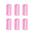 thumbnail image 1 of 6PCS Silicone Watch Strap Loop Fastener Rings 18mm - Universal Rubber Watch Clasp for Smartwatch and Sport Bands, Fixed Bracelet Ring with Notch for Secure Fit, 1 of 6