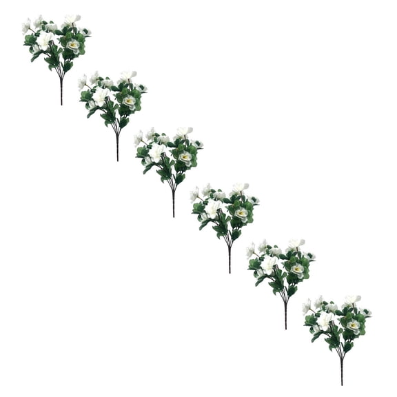 6PCS Single Or Multiple Pieces Can Be Combined For Personalized Aesthetic And Practical Bouquet Simulation Flower Decoration(White, 13.38")