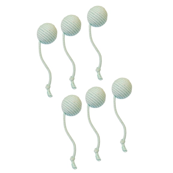 6PCS Sisal Balls for Cats Teasing Chasing Chewing Interaction Cats Hunting Tailed Rope Balls Boredom Cats Engagement Toy