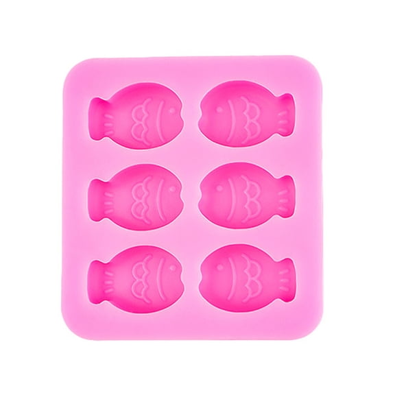 6PCS Small Fish Cake Pan Silicone Mold, Cakes Pan for Making Chocolate, Cake, Silicone Molds for Home Baking, Birthday Parties