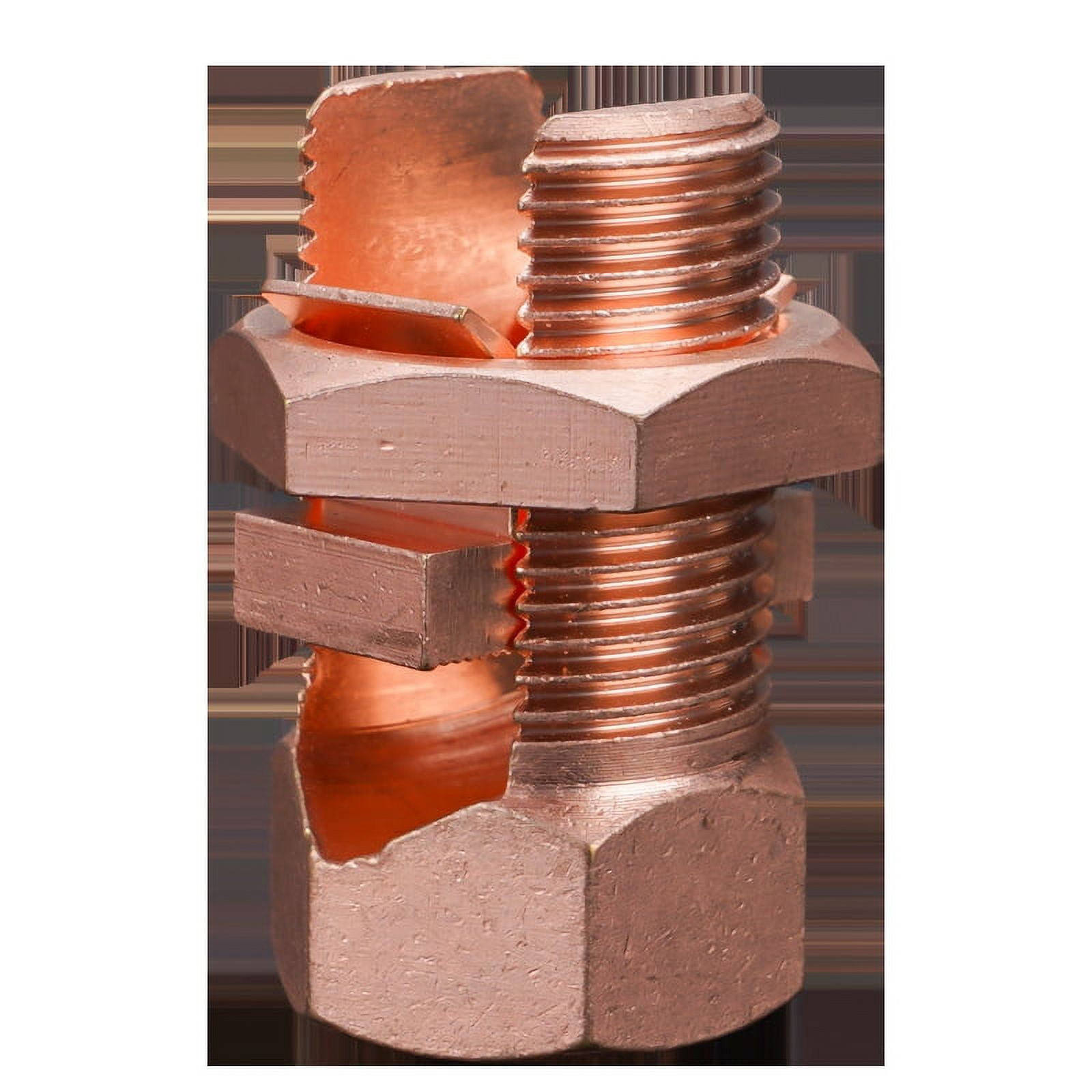 6PCS Split Bolt Connector Copper Grounding Clamps for Completing Ground