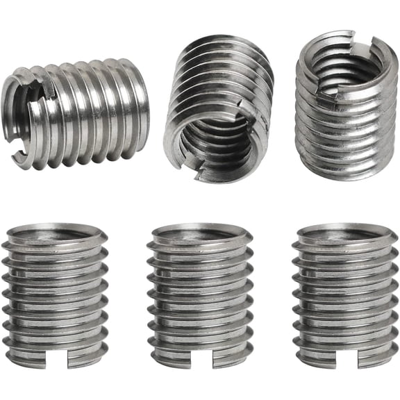 6PCS Stainless Steel M8 Female to M10 Male Threaded REDUCERS Screw Sleeve Conversion Nut