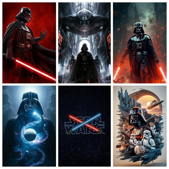 6PCS Astral Warrior The War of the Worlds Theme Bedroom Wall Decoration Posters (8X10 in) Unframed