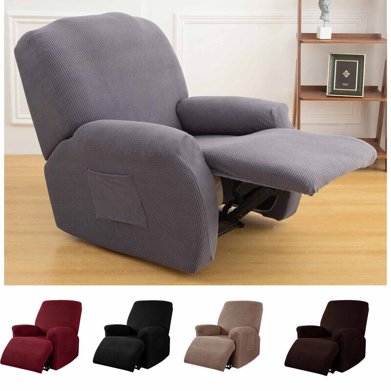 6PCS Stretch Recliner Chair Slipcover Cover Jacquard Protector for Lazy