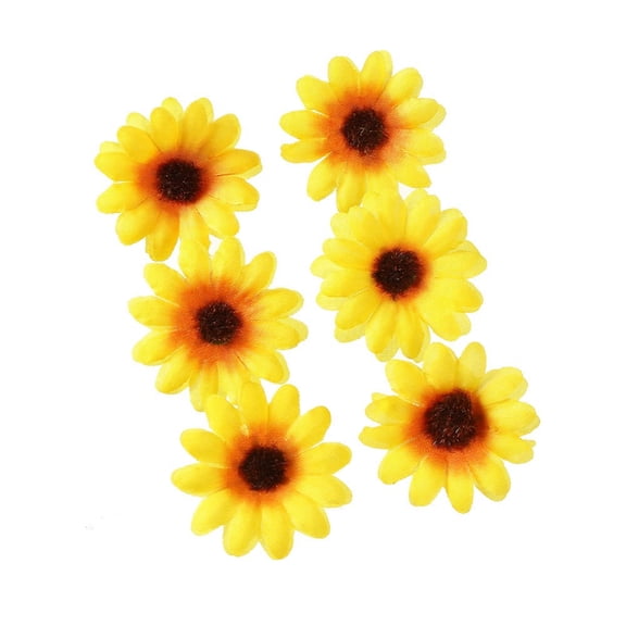 6PCS Sun Flower Hair Barrettes for Casual Formal Festival Hair Clip Women Girl Hair Styling Tool Nonslip Flower Side Pin