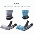 thumbnail image 1 of 6PCS Sun Protection Sleeves & Bandana Set - UV Resistant Cooling Arm Sleeves + Face Mask for Men & Women | Fishing, Cycling, Hiking & Outdoor Sports, 1 of 6