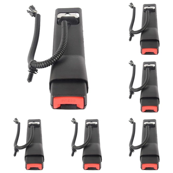 6PCS Universal Drivers Seat Belt Buckle – Replacement Car Seat Belt Buckle for Most Vehicles – Heavy-Duty Metal Insert, Secure Locking Mechanism, Easy Installation