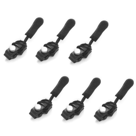 6PCS Universal Zipper Repair Kit, No Tools Required Quick Fix for Bags Jackets Jeans Backpacks Luggage, Replacement Pulls, Easy DIY Repair Set