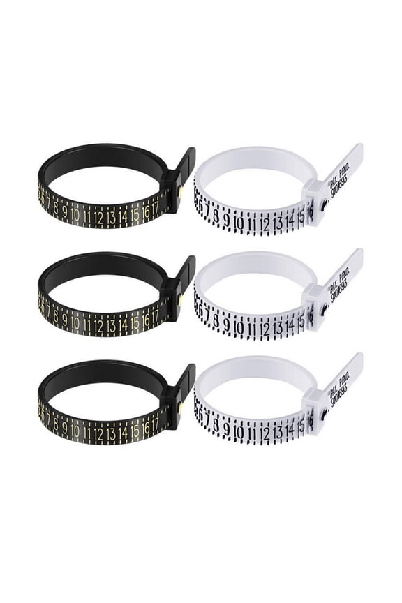 6PCS Upgrade Ring Sizer Measuring Tool - Accurate, Premium, and Easy-to-Use Ring Sizing Set Measurement circle