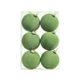thumbnail image 1 of 6PCS Velvet Christmas Balls, 2.4 Inch Flocked Plastic Hanging Ornaments, Soft Touch Xmas Tree Decorations For Holiday Party Decor, 1 of 7