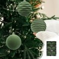 thumbnail image 1 of 6PCS Velvet Christmas Balls Ornaments, 3.15" Flocked Christmas Tree Ball Hanging Ornaments, Shatterproof Xmas Bulbs Decorations Set, for Holiday Wedding Party Home Decor, 1 of 7
