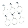 6PCS Wall Mount Ball Racks Display Ball Holders for Basketball Football