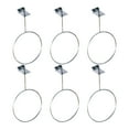 6PCS Wall Mount Ball Racks Display Ball Holders for Basketball Football