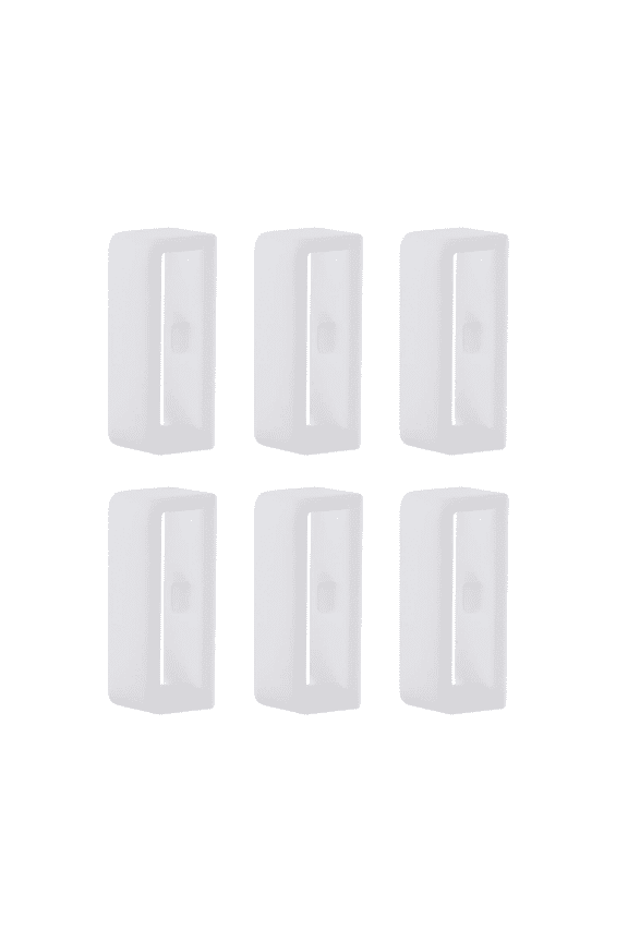 6PCS Watch Band Holder Loop Silicone Smartwatch Strap Holder Rings, Wristband Keeper Retainer Replacement Watch Fastener Rings (16mm-26mm) for Smartwatch Bands
