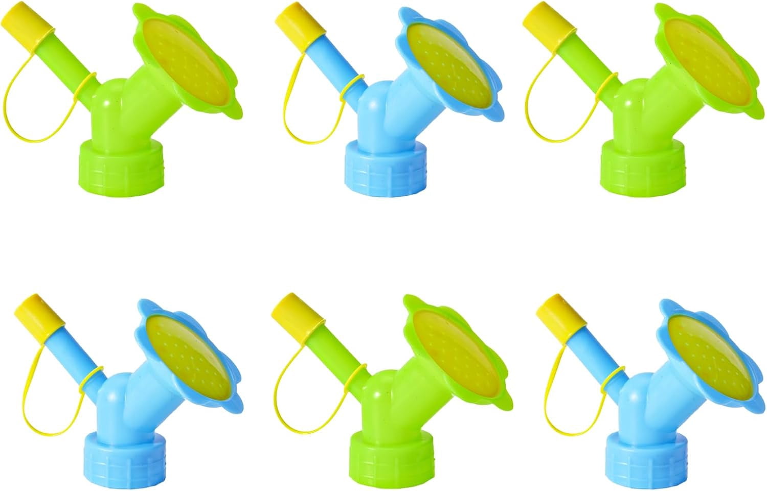 6PCS Watering Can Sprinkler Head Dual Head Bottle Cap Sprinkler Set ...