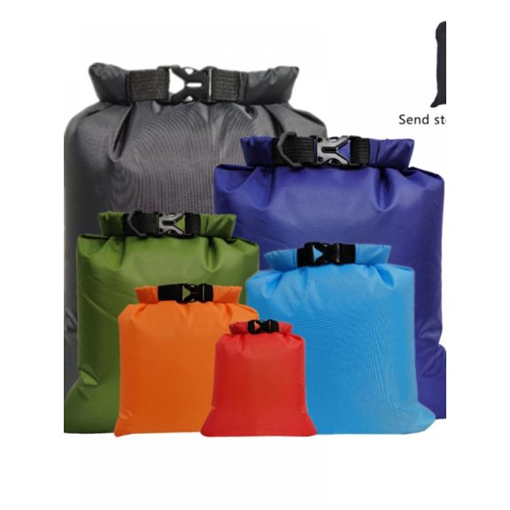 6PCS Waterproof Dry Bag 1.5L 2.5L 3L 3.5L 5L 8L Pack Sack Swimming Rafting Kayaking River Trekking Floating Sailing Canoeing Boating Water Resistance