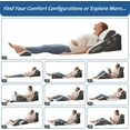 thumbnail image 1 of 6PCS Wedge Pillow Set for After Surgery, Bed Wedge Pillow Post Surgery, Wedges Pillows for Back Pain Relief, Acid Relux, Sit Up Pillow for Beds, Beds Wedges & Body Positioners, White/Grey, 1 of 8