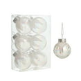 thumbnail image 1 of 6PCS White Christmas Ball Ornaments - 3.14" Shatterproof Xmas Tree Decorations for Holiday & Party Decor, 1 of 7