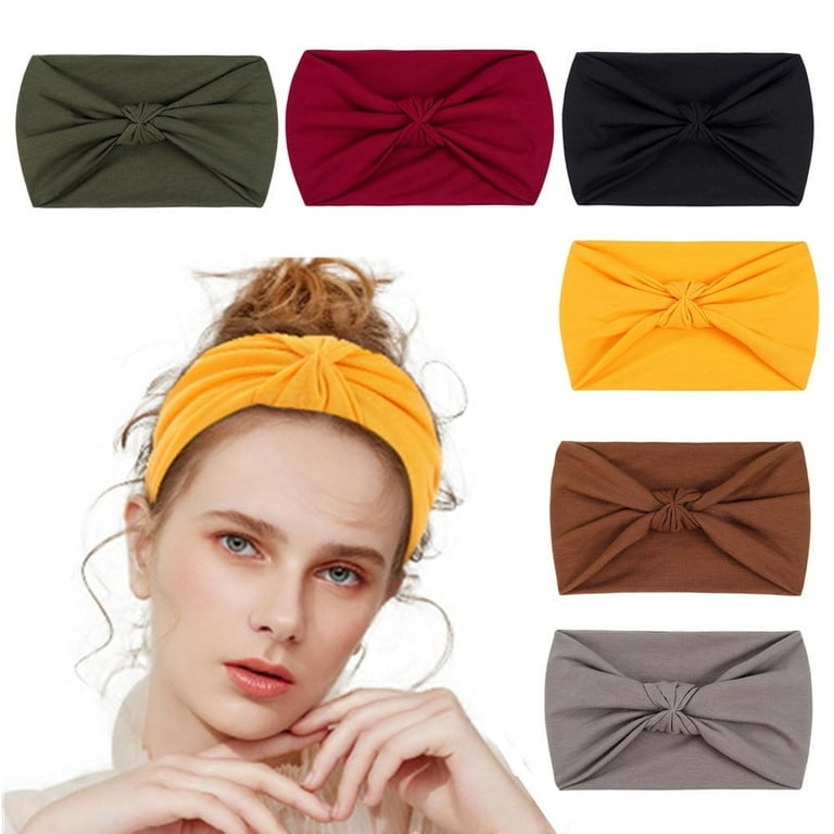 6PCS Wide Headbands for Women, Extra Large Turban Headband  display picture 1