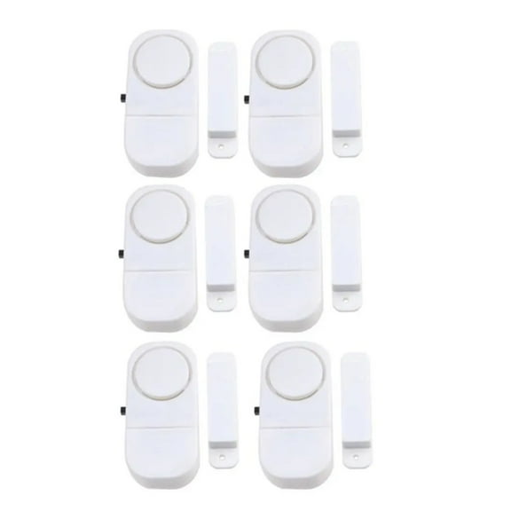 6PCS Wireless Anti Theft Easy Install Apartment Burglar Alert Door Alarm Window For Home Security DIY Magnetic Sensor ,Easy Install