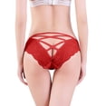 thumbnail image 1 of 6PCS Women Crochet Lace Up Panties Plus Size Sexy Hollow Out Push Up Lingerie For Women, 1 of 7
