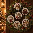 thumbnail image 1 of 6PCS Wooden Christmas Ornaments DIY Pearl Art Kits for Adults, Hanging Diamond Art Christmas Ornaments Set with Pearls, Special-Shaped Gems & Jute Twine, Christmas Decor Craft, 1 of 8