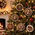 thumbnail image 1 of 6PCS Wooden Christmas Ornaments DIY Pearl Art Kits for Adults, Hanging Diamond Art Christmas Ornaments Set with Pearls, Special-Shaped Gems & Jute Twine, Christmas Decor Craft, 1 of 8
