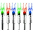 thumbnail image 1 of 6PCS X Lighted Nocks for Arrows with .204 .233 .244 .246 Inside Diameter with H, S, GT Bushings High-Visibility LED Arrow Nocks, ON/Off Switch Included, 1 of 7