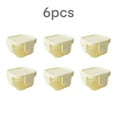 thumbnail image 1 of 6PCS Yellow Small Airtight Containers, Plastic Storage Boxes for Snacks, Cosmetics, Crafts & Mini Items Organization, 1 of 5