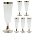 thumbnail image 1 of 6PCS/set Disposable Plastic Wine Glasses Clear Stemmed Plastic Wine Glasses Fancy Plastic Wine Cups for Parties, Weddings, and Dining, 1 of 7