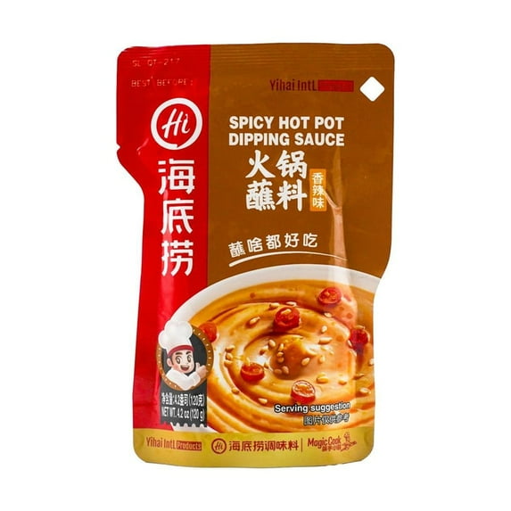 6PCs Haidilao SPICY Hot Pot Dipping Sauce , 120G