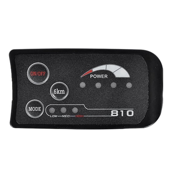 6PIN S810 E-Bike LED Display Meter IP65 36V for Electric Bicycle Electric Bike Meter
