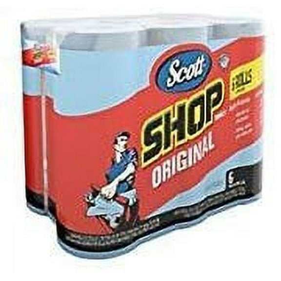 Kimberly-Clark Shop Towels Roll - Blue - 6 Pack