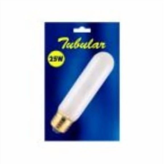 6PK Bulbrite 784040 B40T10F 40-Watt Incandescent T10 Tube, Medium Base, Frost
