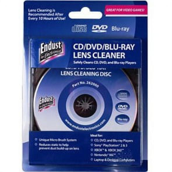 6PK CD/DVD LENS CLEANER FOR CD/DVD/BLURAY/GAME CONSOLE