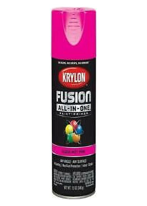 6PK Krylon K02708007 Fusion AllInOne Paint + Primer Spray Paint, Hot