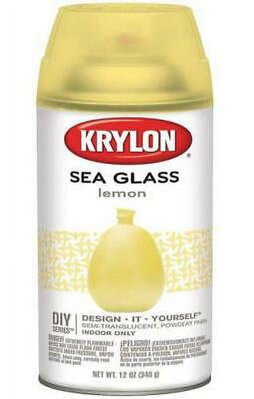 6PK Krylon K09054000 Sea Glass Spray Paint, 12 Oz, Lemon