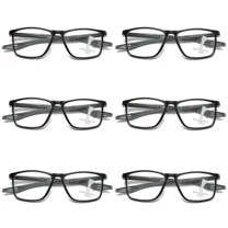 6PK Men Women Multifocus No Line Progressive Reading Glasses Multifocal Readers
