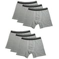 thumbnail image 1 of 6PK Mens Performance Boxer Briefs Breathable Comfort Waistband Underwear Shorts, 1 of 6