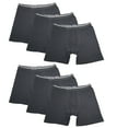 thumbnail image 1 of 6PK Mens Performance Boxer Briefs Breathable Comfort Waistband Underwear Shorts, 1 of 4