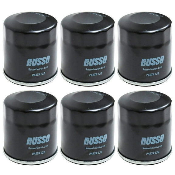 6PK Oil Filter for Club Car Cushman E-Z Go 3/4" Thread 2 11/16" OD 3" H